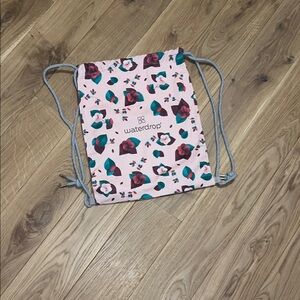 Waterdrop Floral Drawstring Backpack